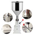 Small Manual Single Nozzle Liquid and Paste Bottle Filling Machine for Shampoo and Oil